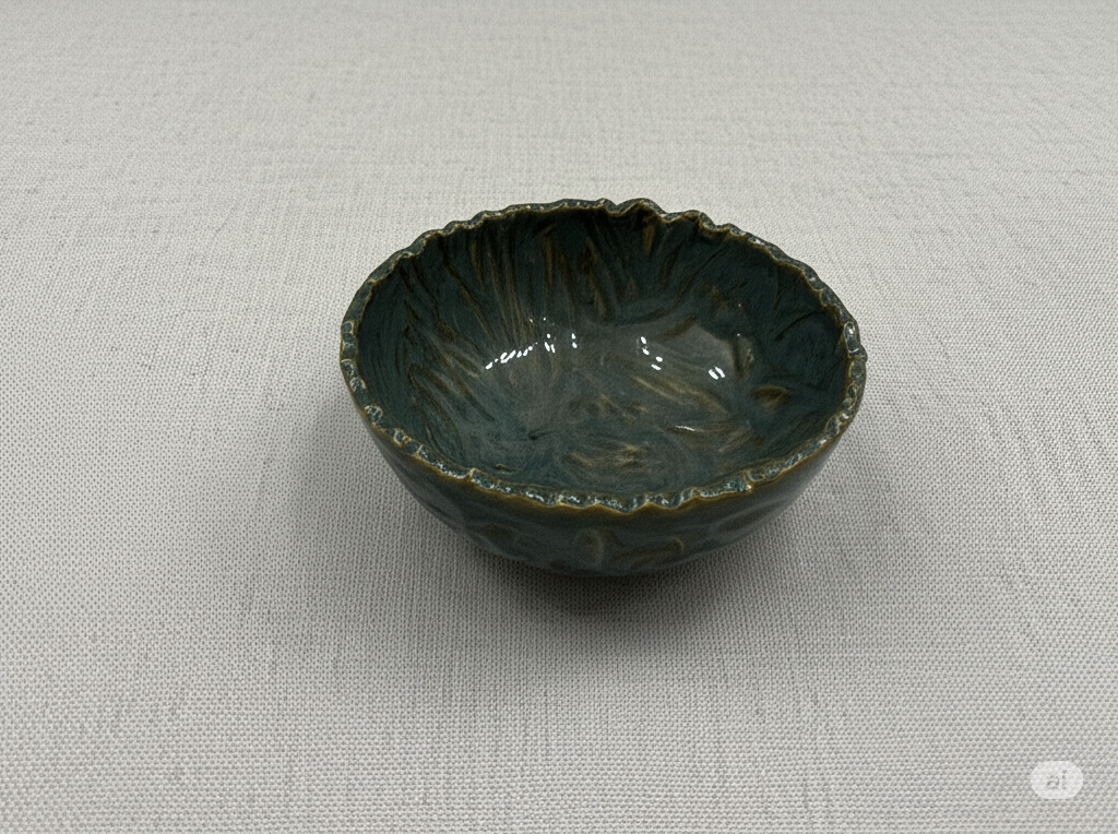 Crater Handcrafted Ceramic Serving Bowl