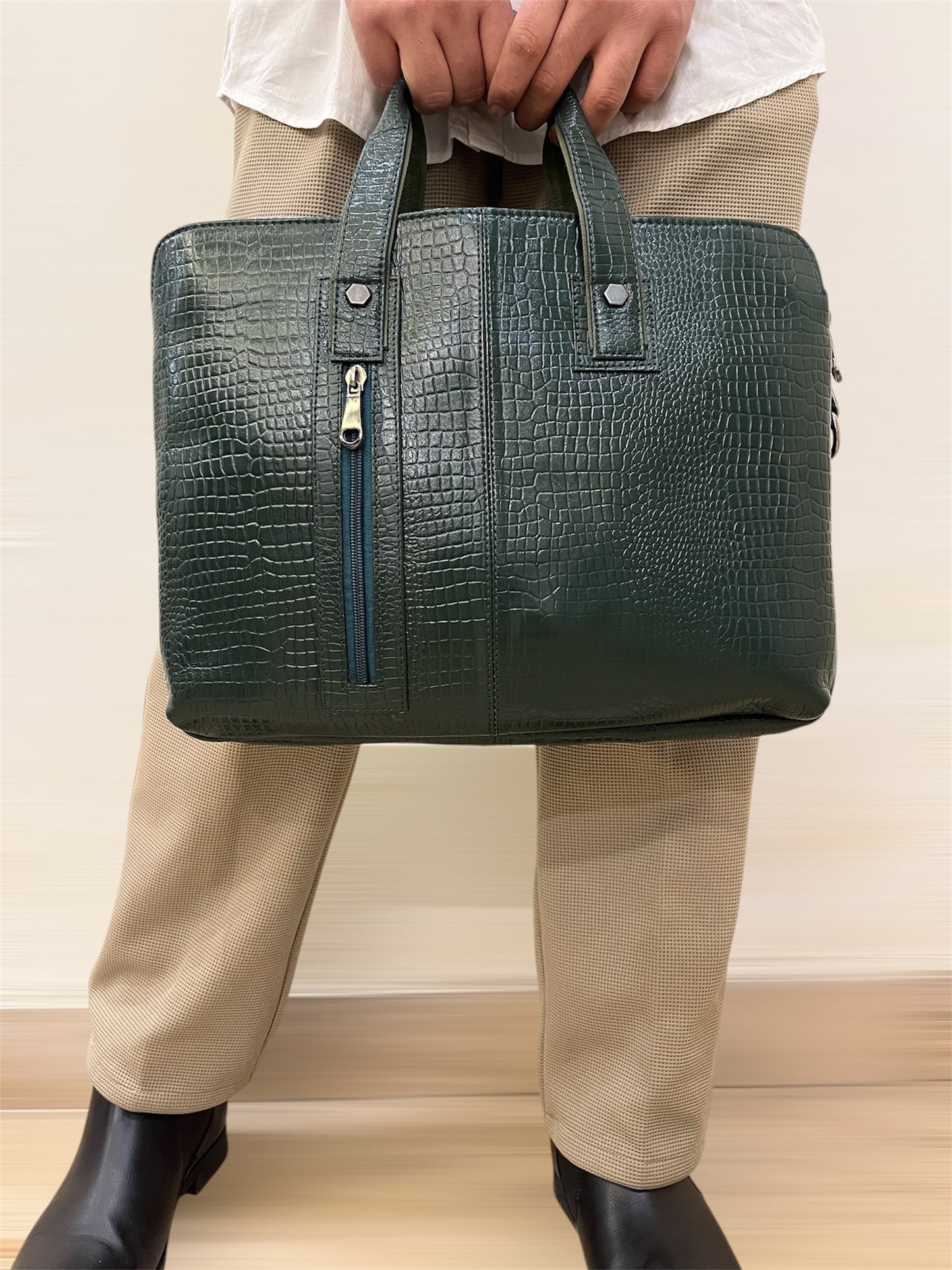 Enchanted Emerald Leather Bag
