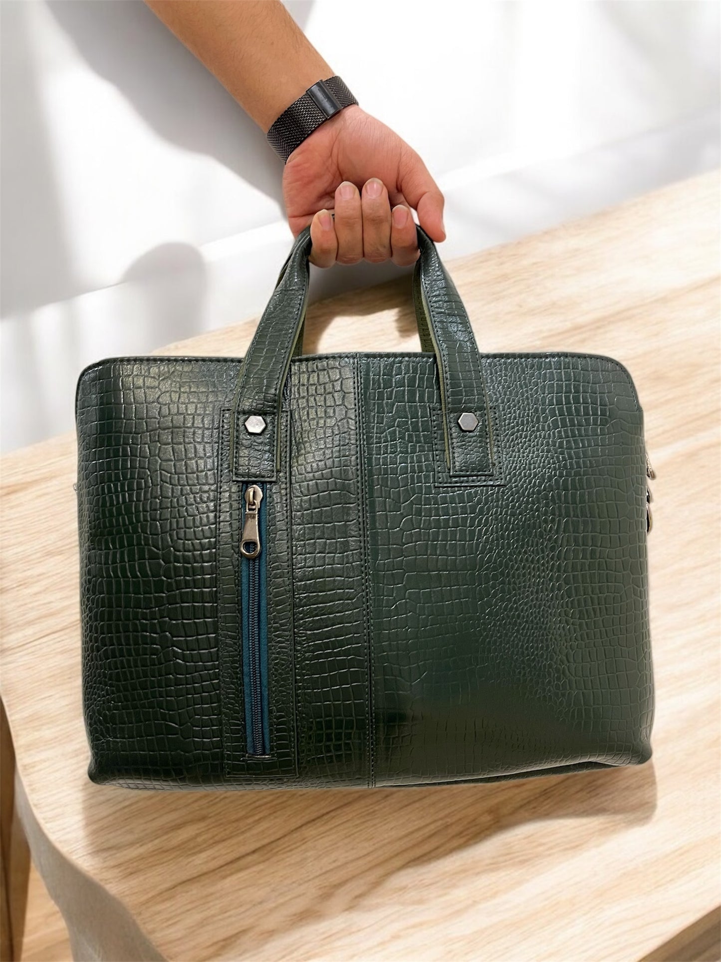 Enchanted Emerald Leather Bag