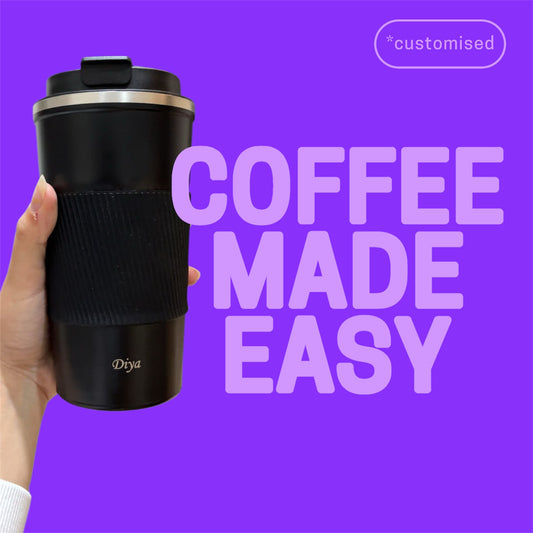 Premium Portable Coffee Cup - Customizable - Fresh Thoughts